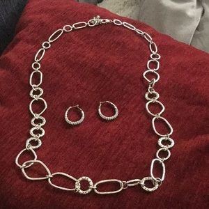 Brighton necklace and earrings